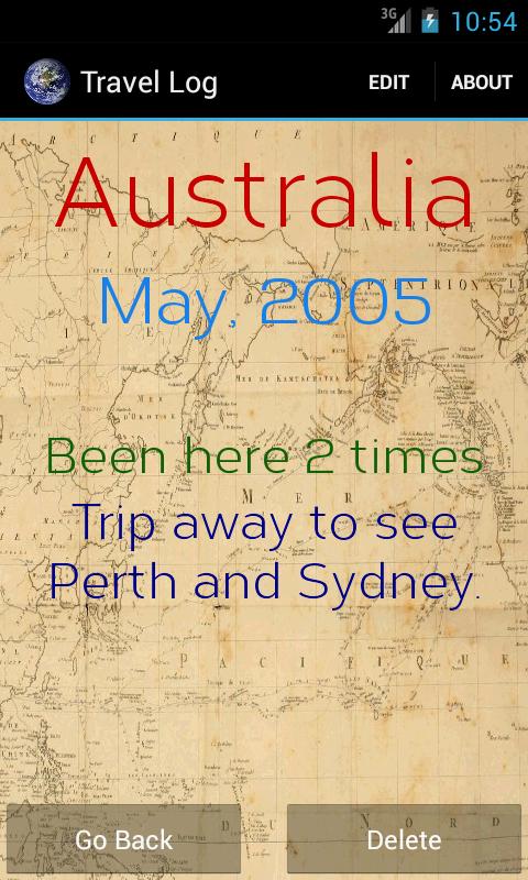 Travel Log