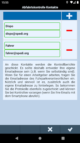 LKW-Abfahrtskontrolle