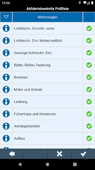 LKW-Abfahrtskontrolle