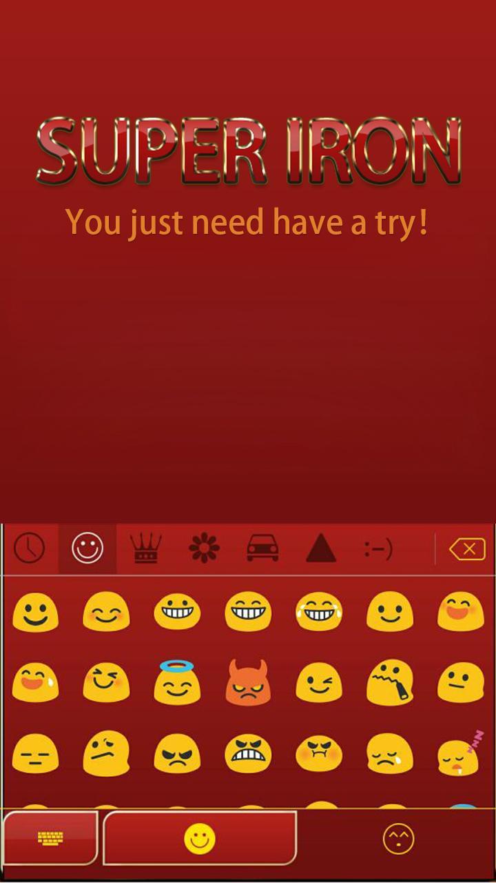 Super Iron Theme iKeyboard