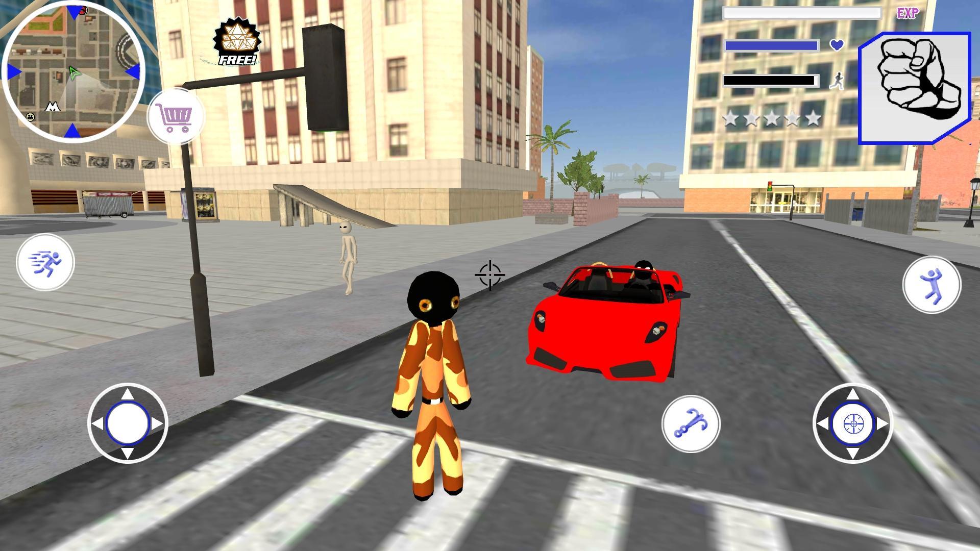 Miami Stickman Offroad Army Rope Hero Simulator