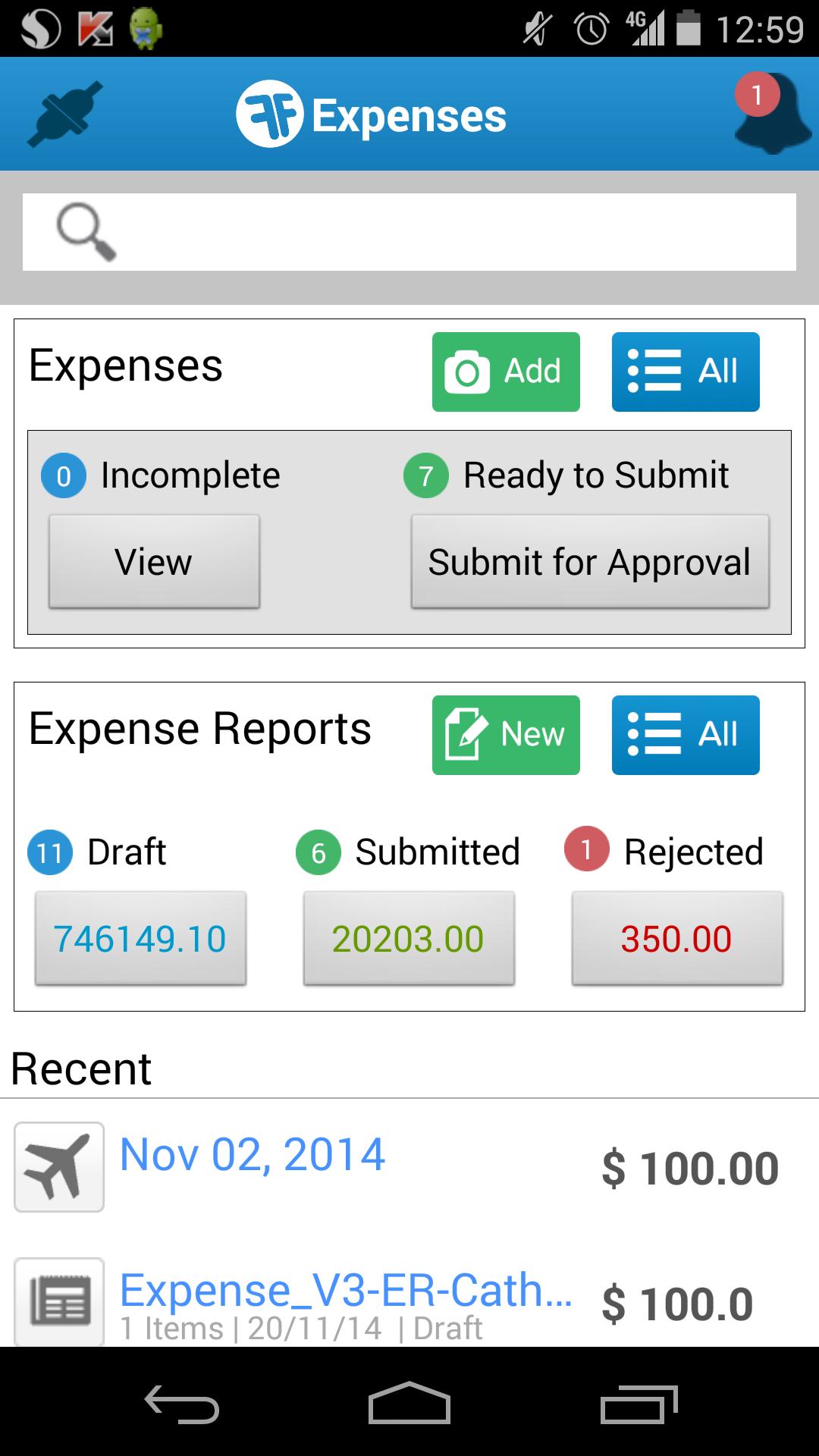 FinancialForce Expenses PSAv12