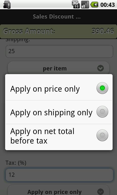 Sales Calculator For eCommerce