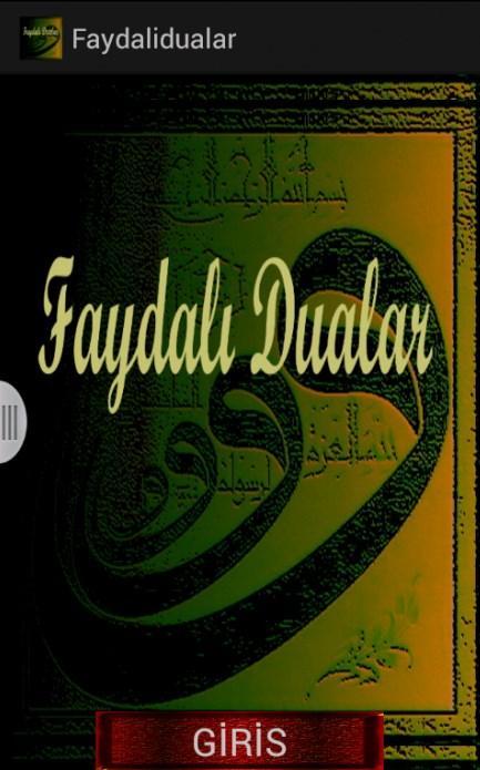 YARARLI, FAYDALI  DUALAR