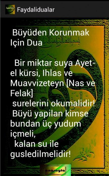 YARARLI, FAYDALI  DUALAR