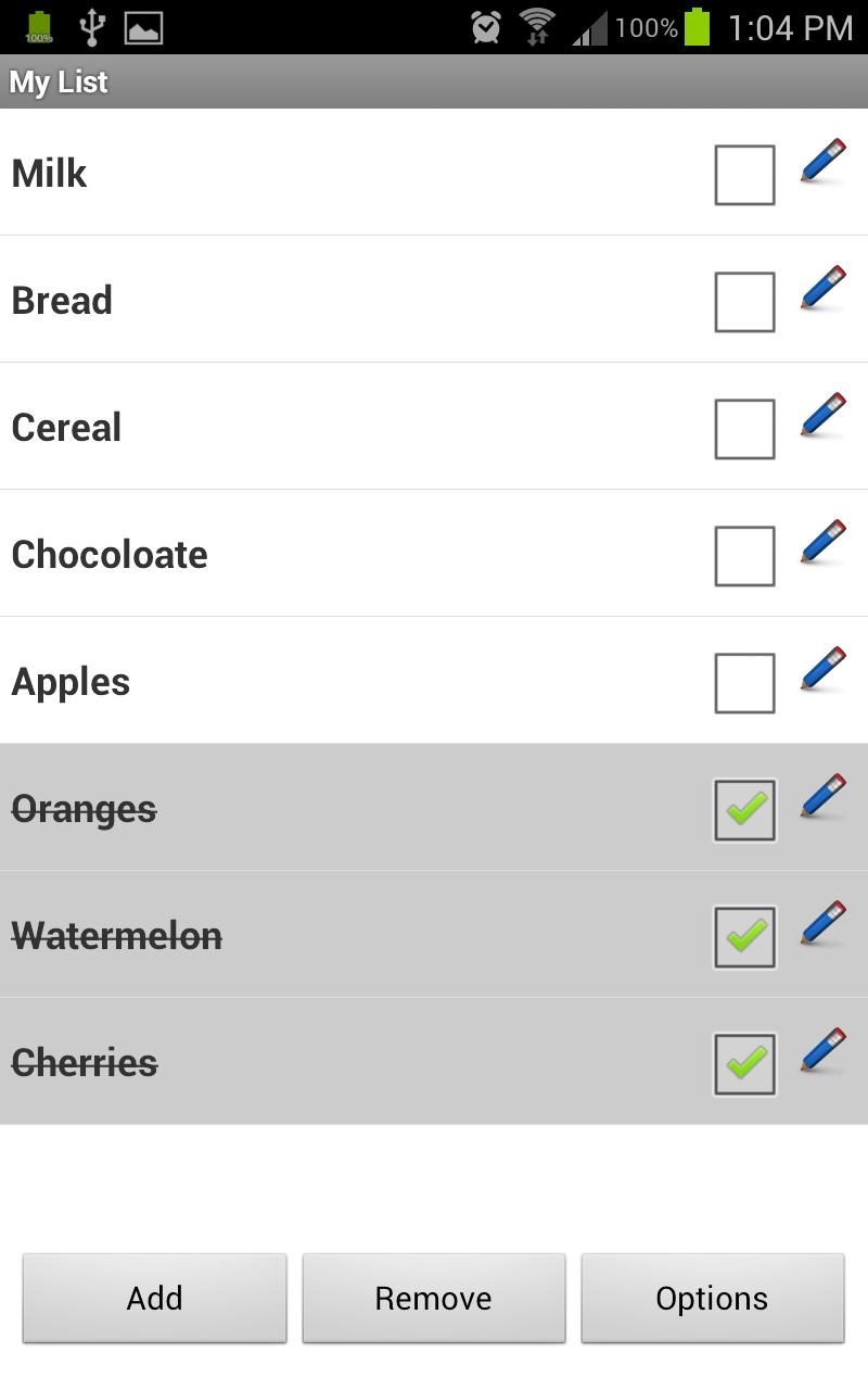 My List - Shopping / Task List