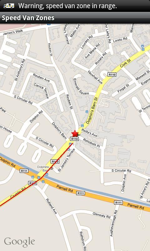 Speed Van Zones Ireland