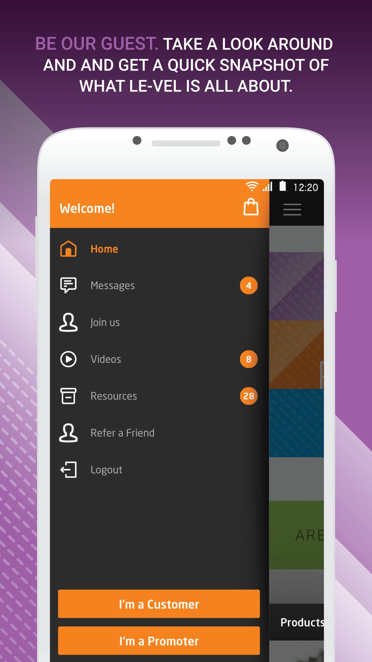 Le-Vel Cloud Control Mobile