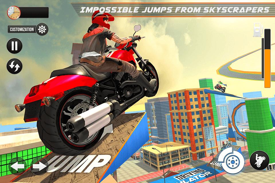 City Bike Driving Simulator: Moto Bike Stunt Games