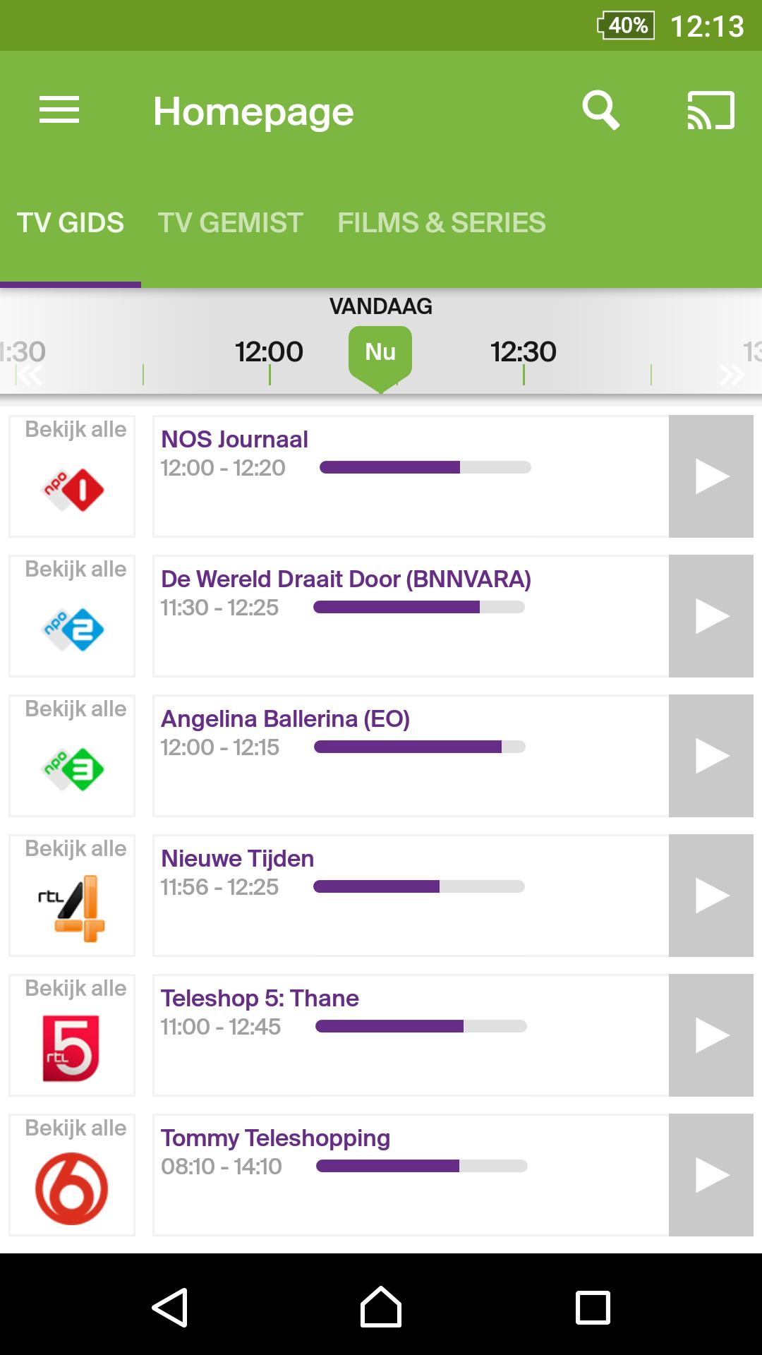 Online.nl TV app