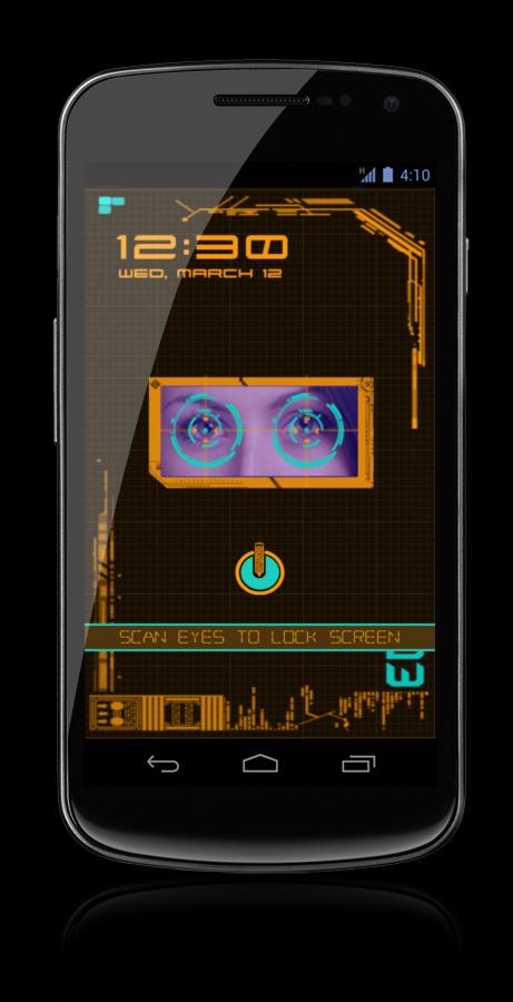 Eye Lock Screen Techno