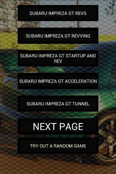 Engine sounds of Impreza GT