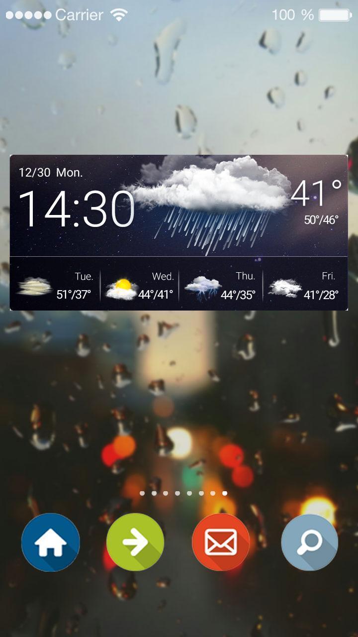 Weather Forecast Clock Widget