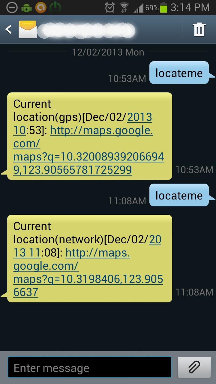 GPS SMS Phone Finder