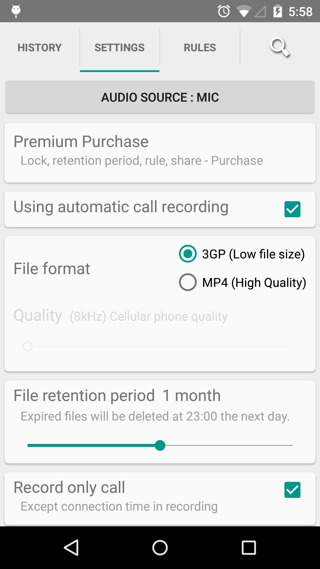 Automatic Call Recording