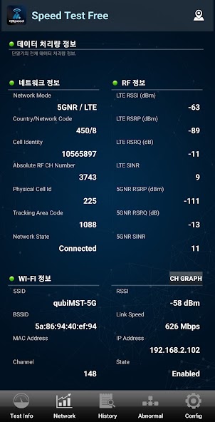 Speed Test 5G, LTE, WiFi