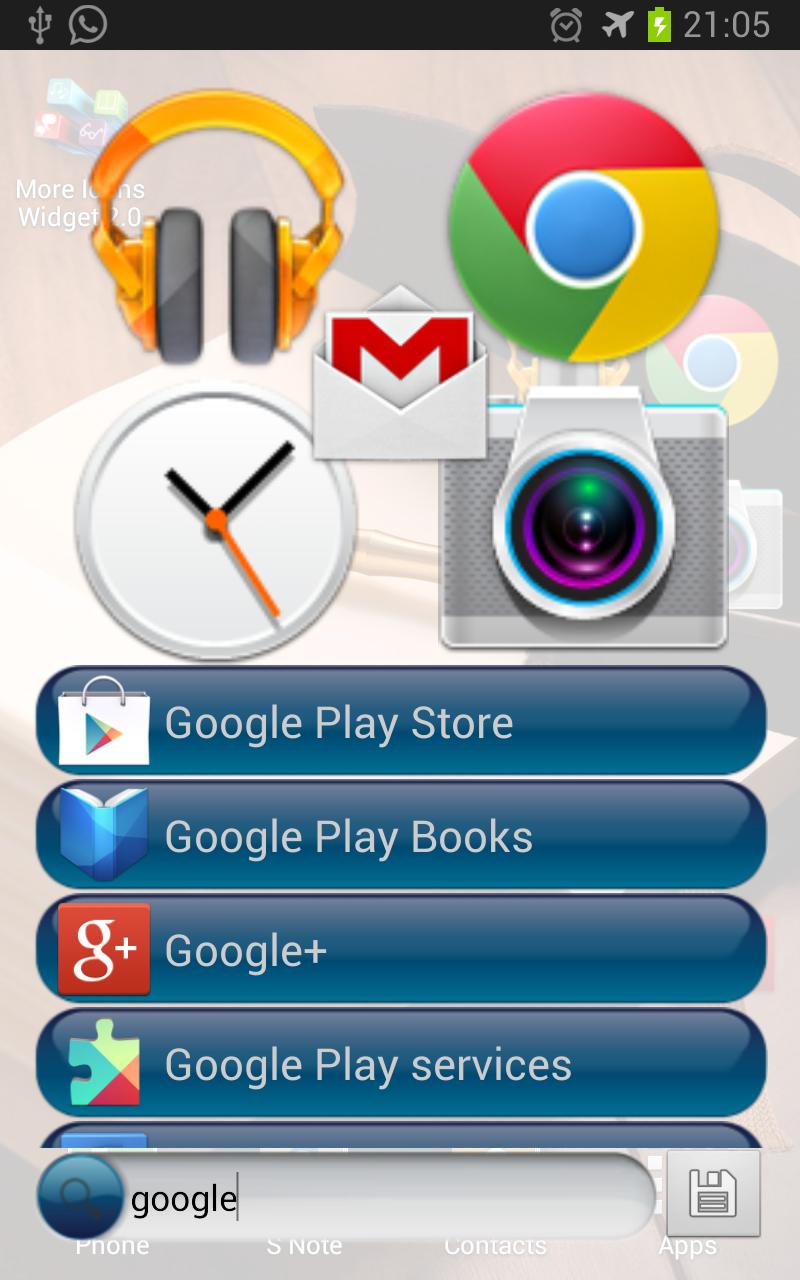 More Icons Widget 2.0 Extreme