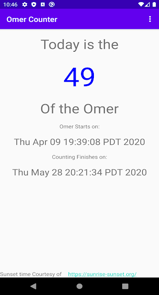 Omer Counter.