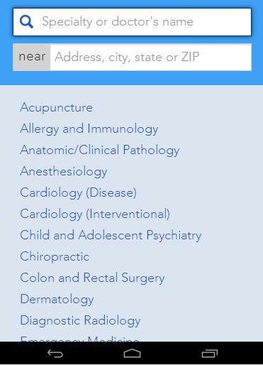 Find a Doctor - Patient Fusion