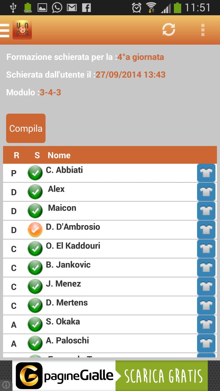 FantaService UnOfficial