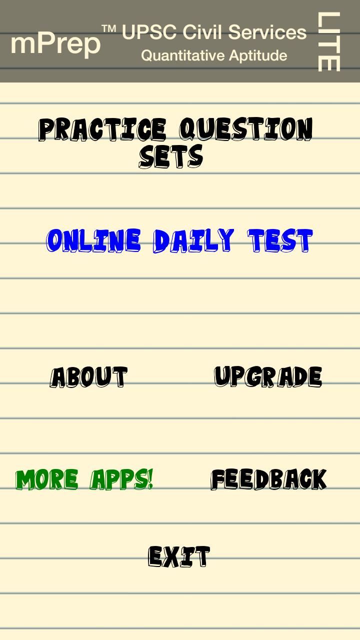 mPrep UPSC Quant (Lite)