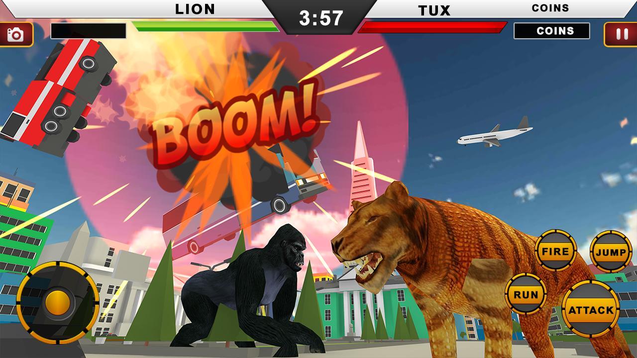 Wild Lion Rampage : Lion City Attack Simulator
