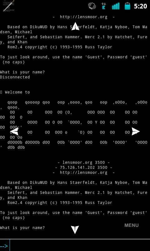 LensDroid Mud Client