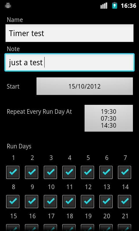 AnyTimer 28 Days Pill Reminder