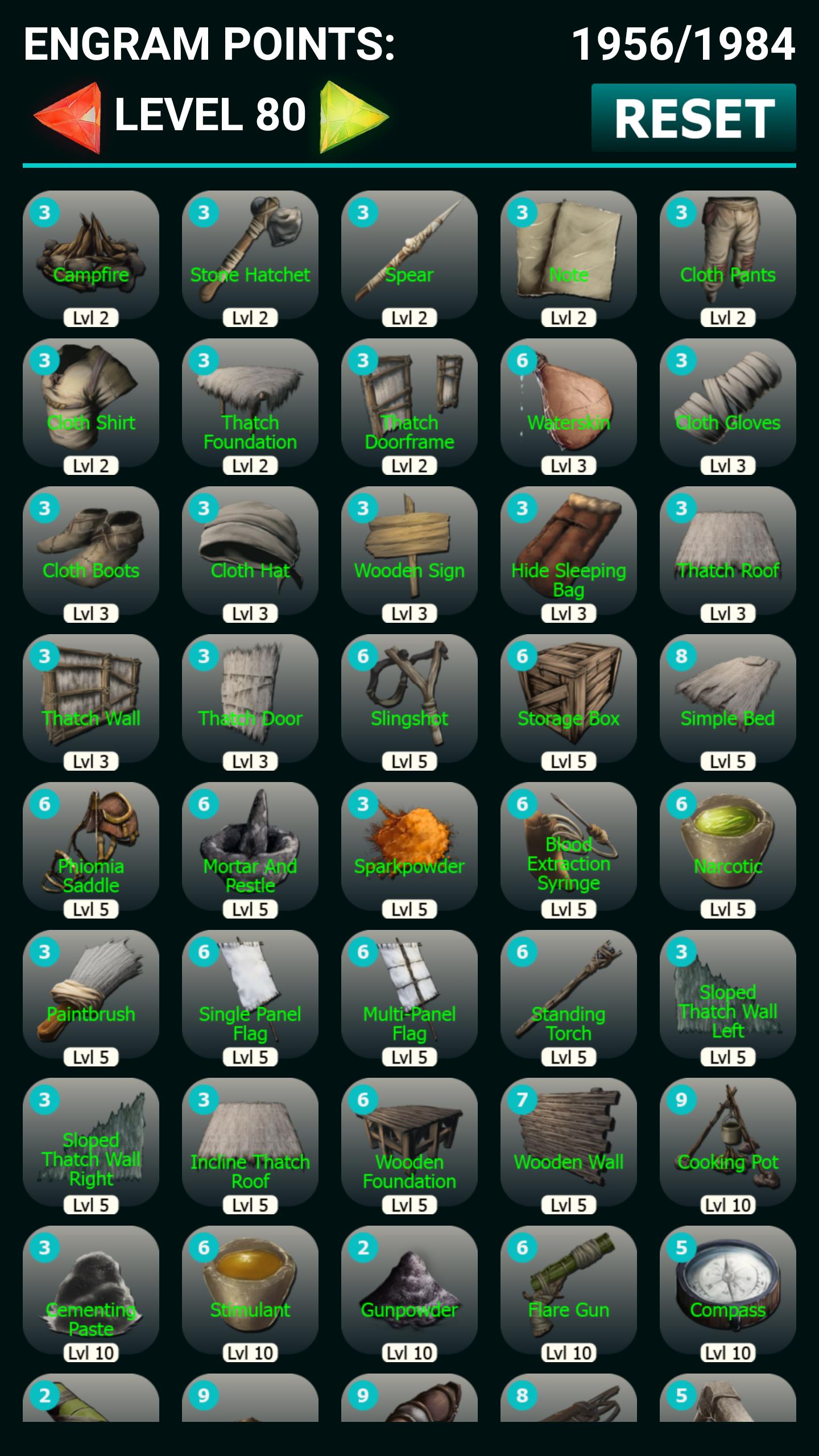 Engram Calculator ARK