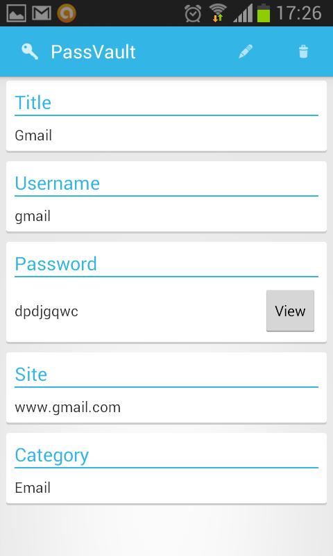 PassVault Password Manager