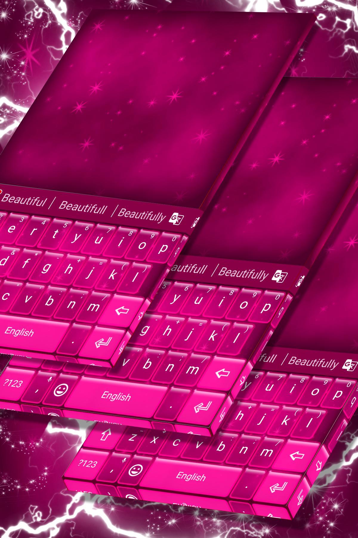 Pink Stars Keyboard