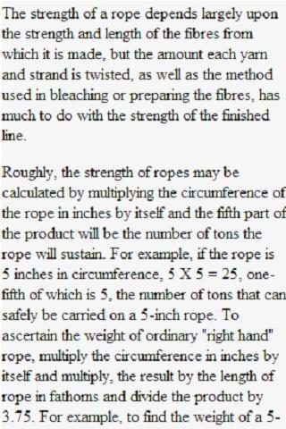KNOTS, SPLICES and ROPE WORK