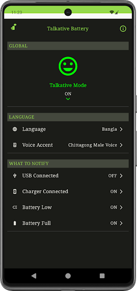 Talkative Battery