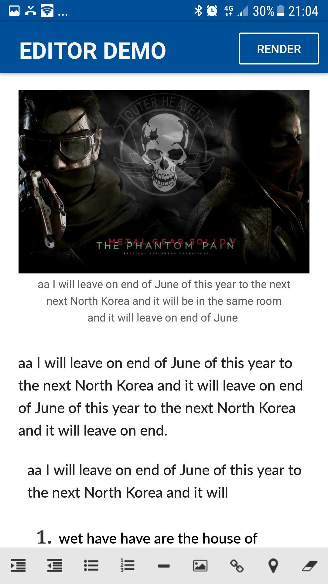 WYSIWYG Editor for Android