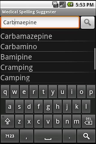 Medical Spelling Suggester