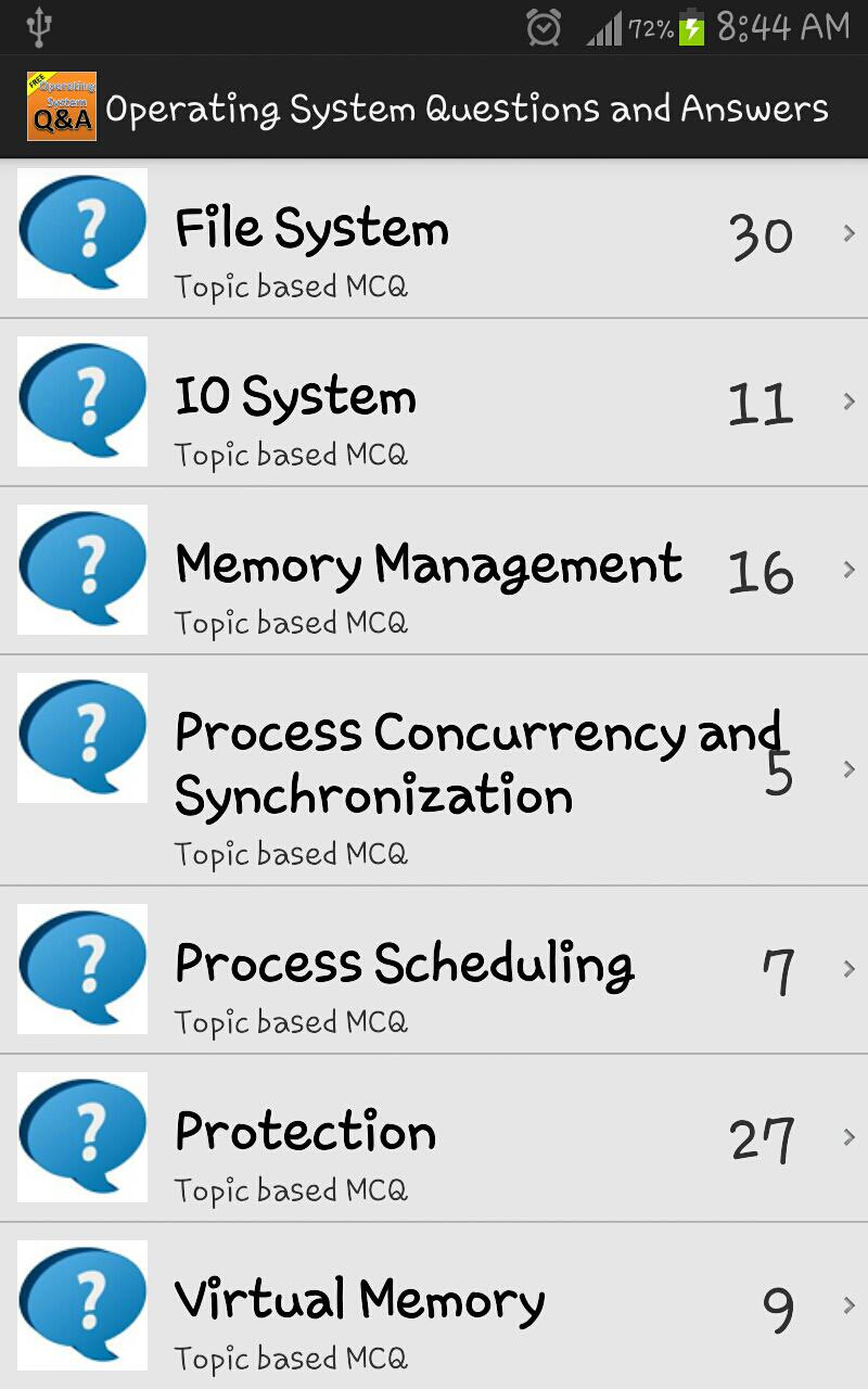 Operating System Questions