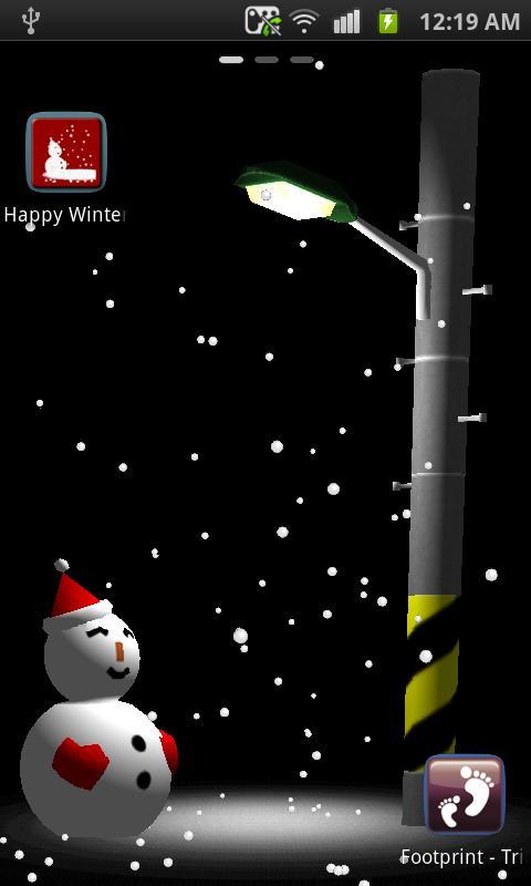 Happy Winter 3D LWP Free