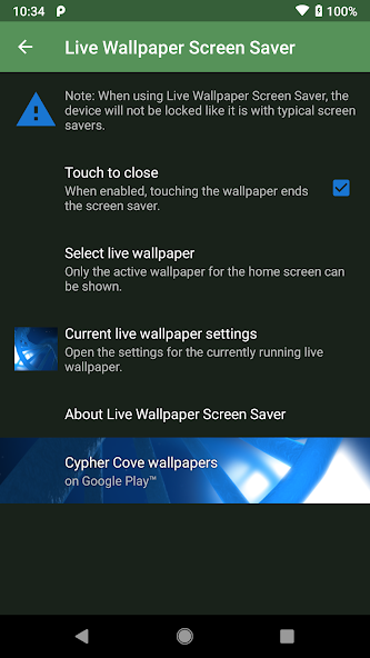 Live Wallpaper Screen Saver