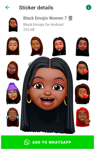 Black emojis for Android