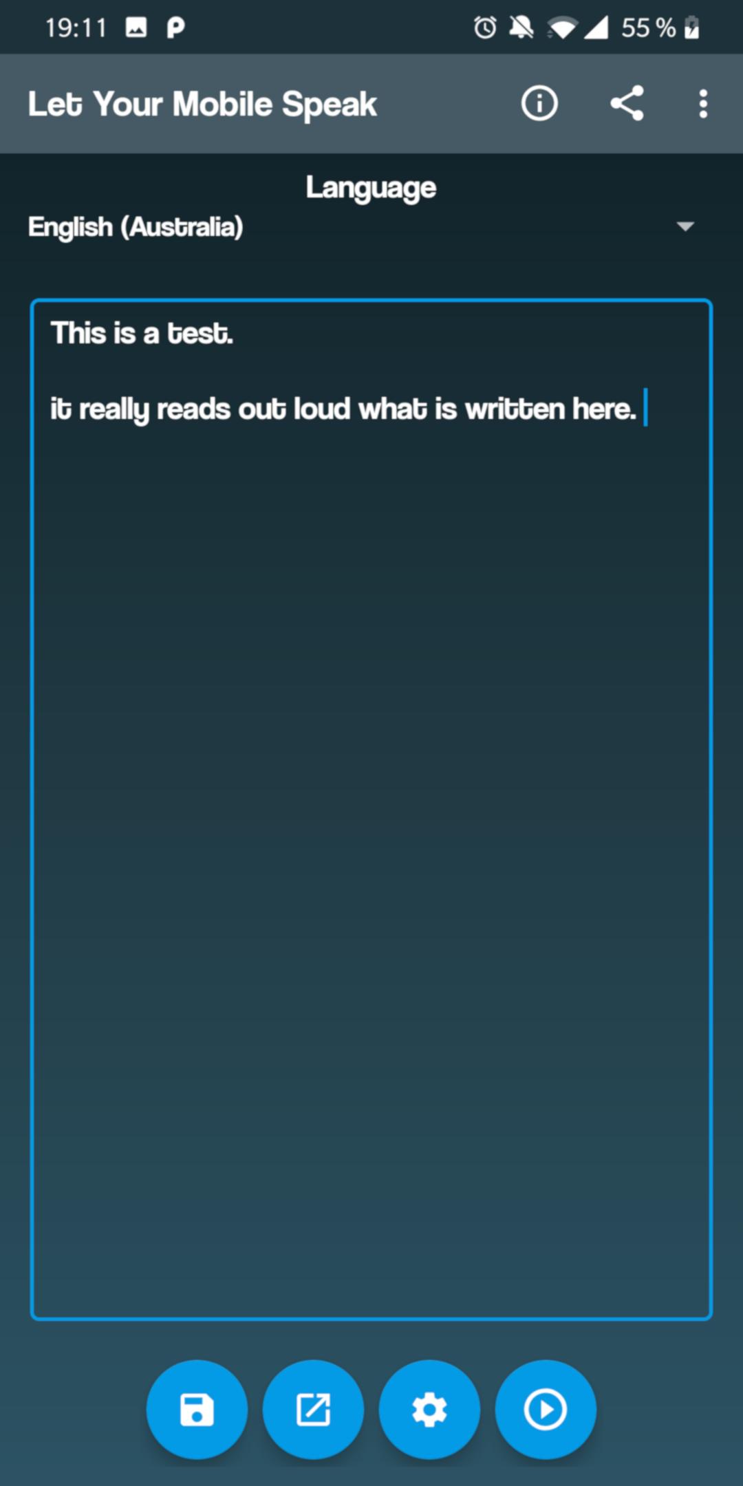 Let Your Mobile Speak!