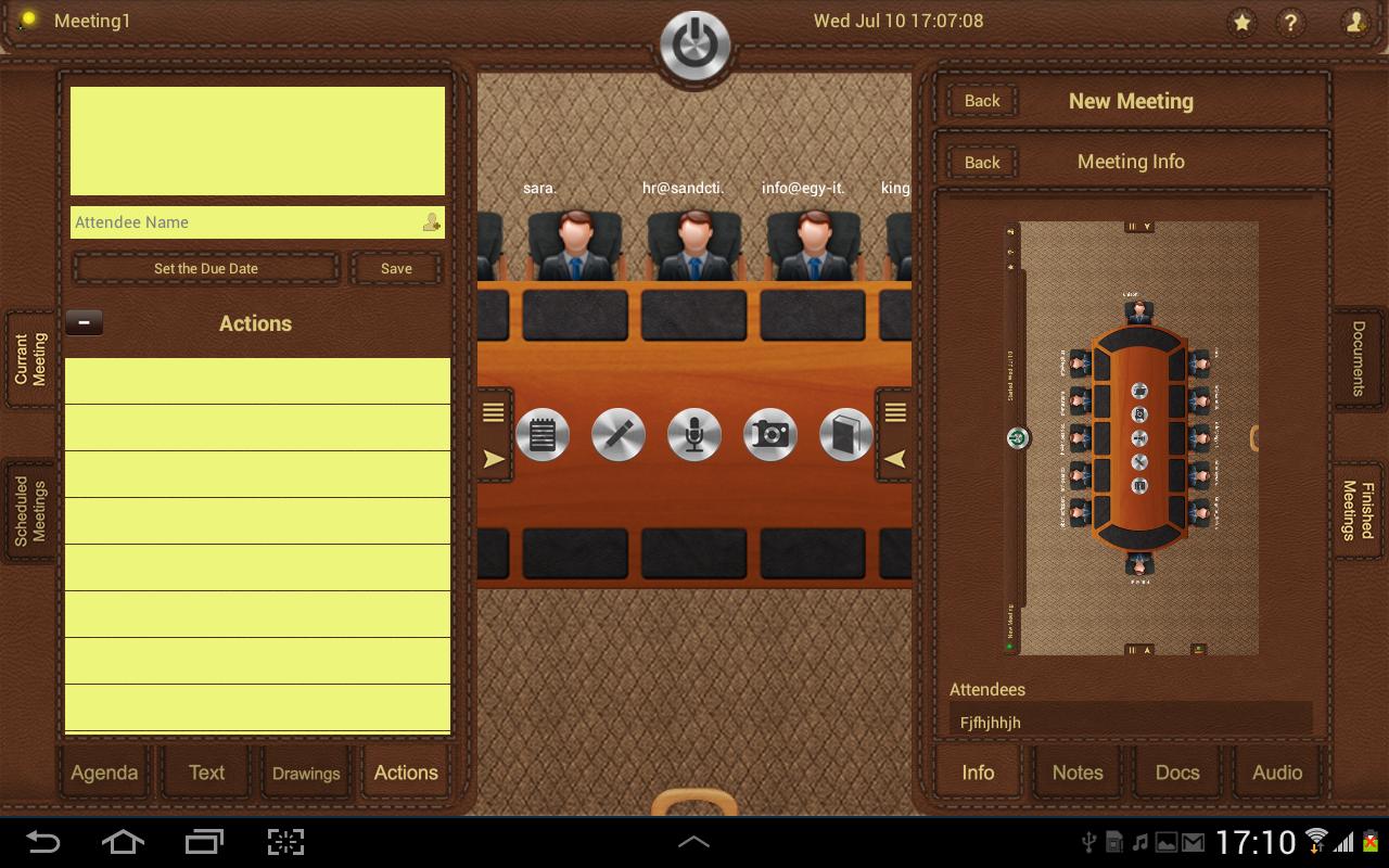 Meeting Minutes for Android