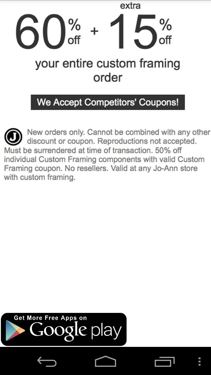 Coupons for Joann Craft Stores