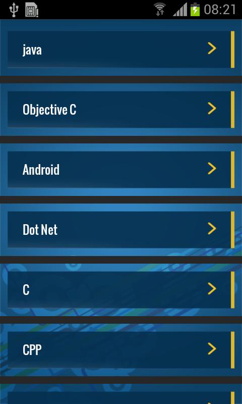 Android,Java,PHP,Objective C