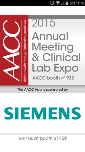 AACC Annual Meeting App 2015