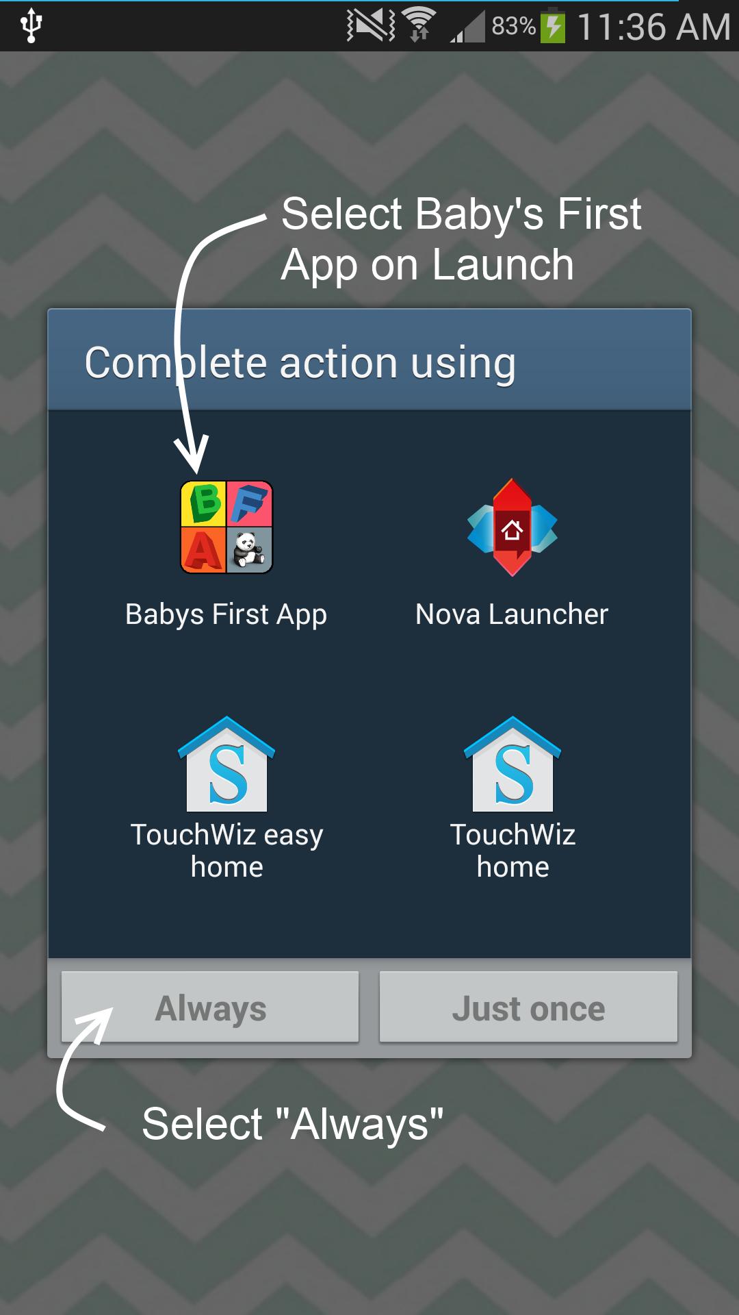 Baby's First App (Kid's Mode)