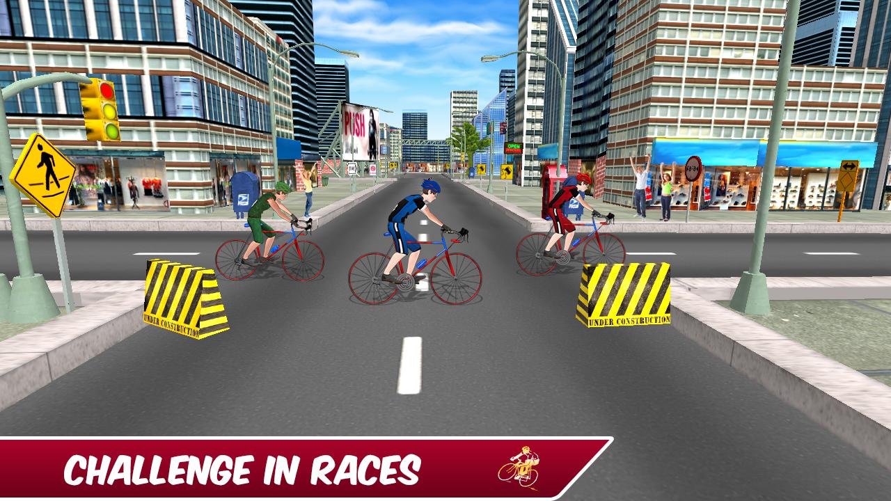 Super Highway Bicycle Race Simulation Game