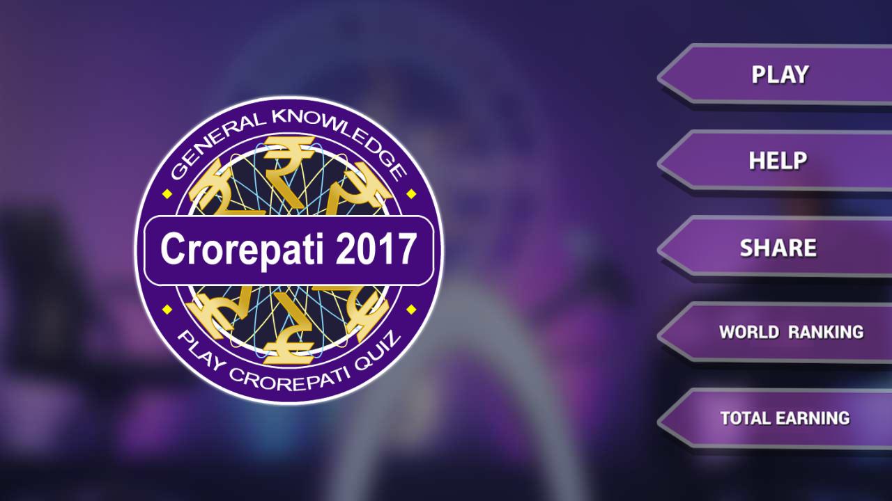 New Crorepati 2017 : Hindi & English Quiz Game