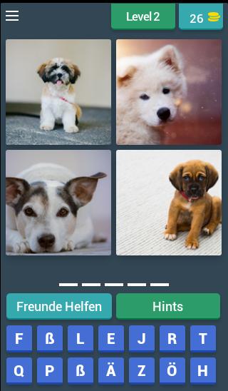 1 Wort 4 Bilder  Spiel