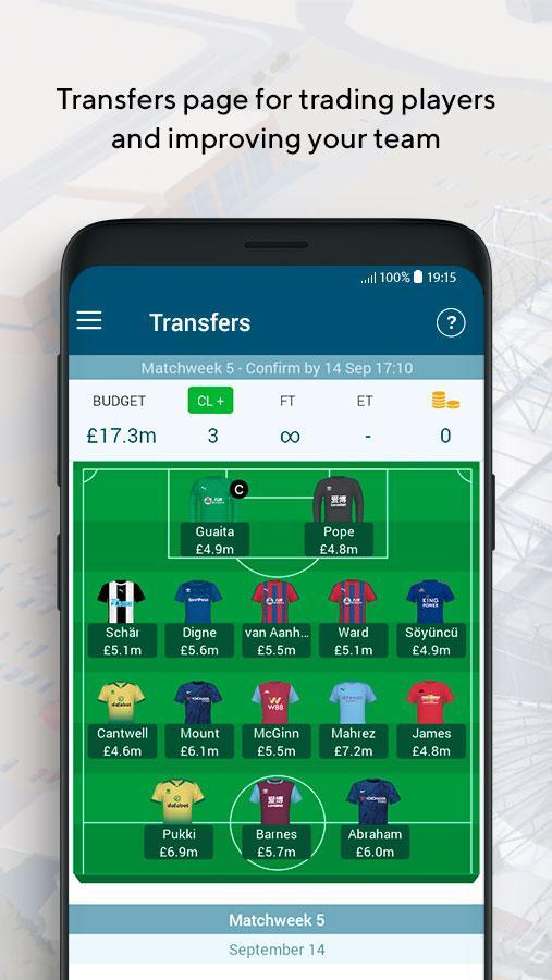 EPL Manager Fantasy Game