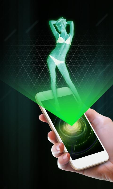 Blonde Hologram 3D Simulator